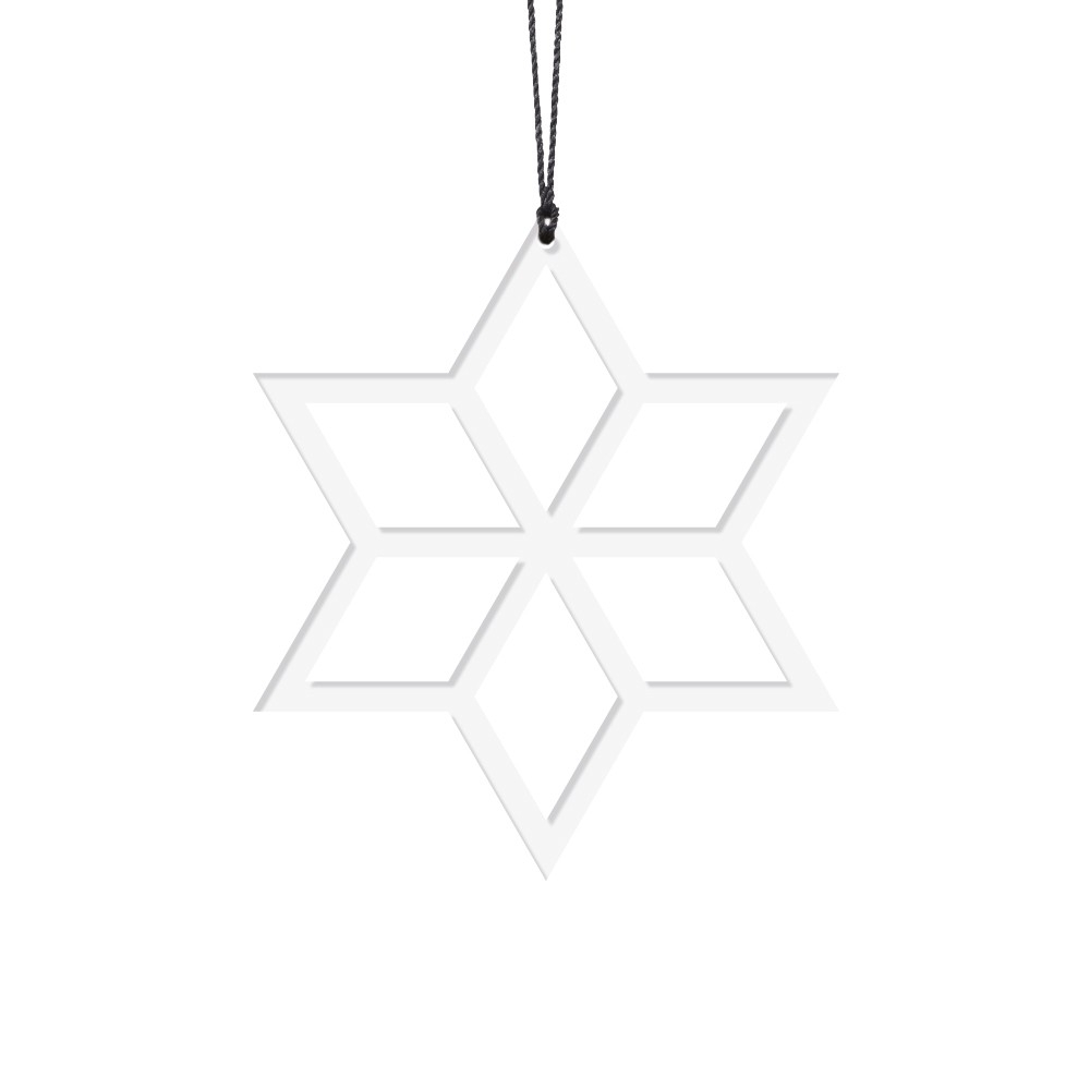 Felius, Stjerner kanter, hvid 2 stk. Felius, Stjerner kanter, hvid 2 stk.