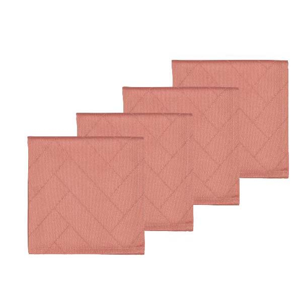 Södahl Tiles Damask Mundserviet 45 x 45 cm 4 stk. Old Rose