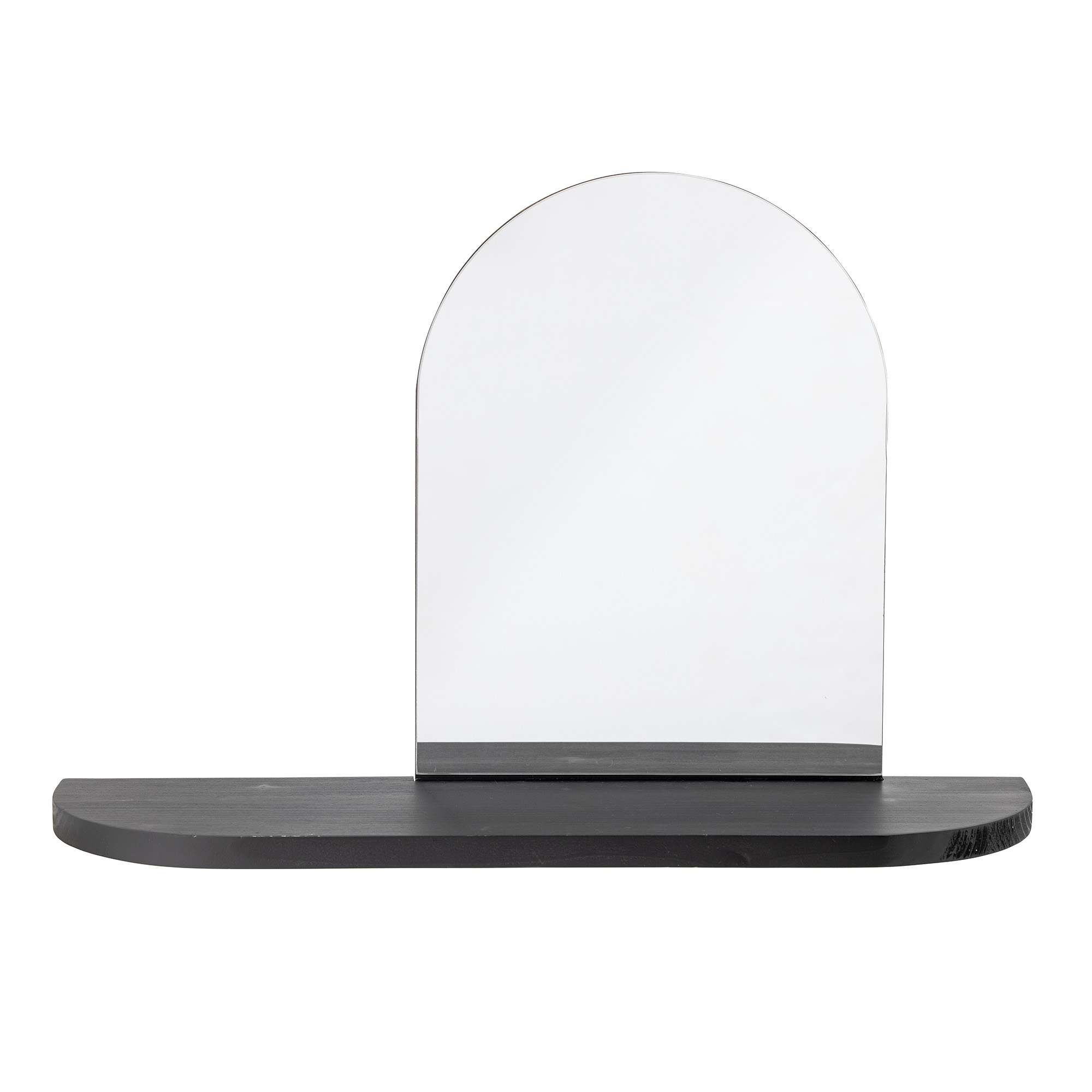 Annlie Spejl m/Hylde, Sort, MDF, L72xH48xW20 cm