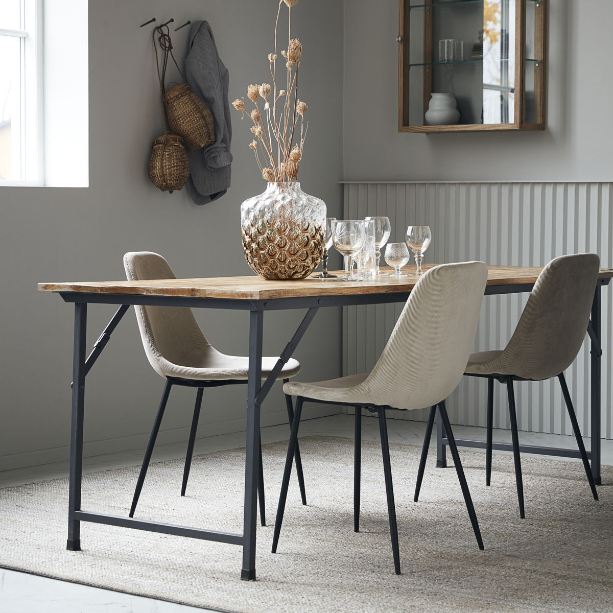 Tæppe, Hempi, Lysegrå 250x250 cm Tæppe, Hempi, Lysegrå 250x250 cm