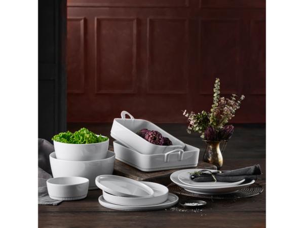 Pillivuyt Serie Originale Tallerken oval lille 23 x 20,5 cm Hvid