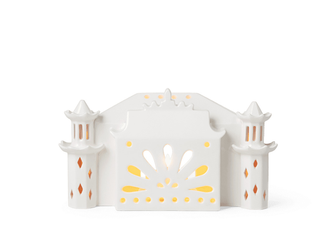 Kähler Urbania Tivoli Lyshus Pantomime Teatret hvid Kähler Urbania Tivoli Lyshus Pantomime Teatret hvid