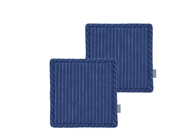 Södahl organic Line Grydelapper 20 x 20 cm 2 stk. Royal Blue