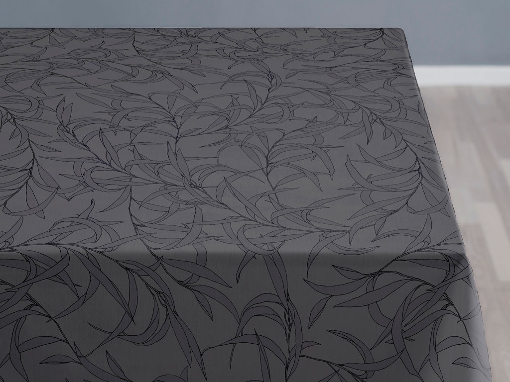 Södahl Dug Breeze damask, Ø160 cm, grey* Södahl Dug Breeze damask, Ø160 cm, grey*