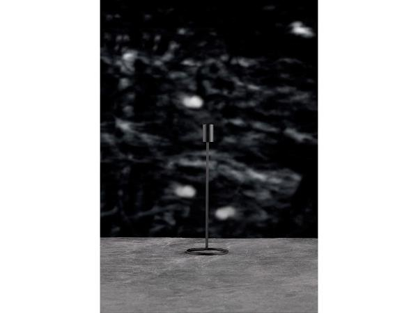 Villa Collection Lysestage 29cm Dia10cm Sort Metal