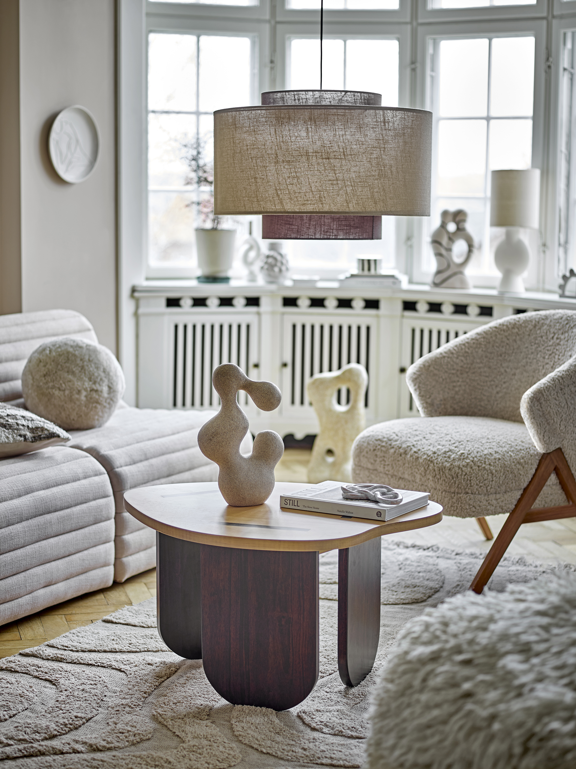 Elaine Tæppe, Natur, Bomuld, L210xW150 cm