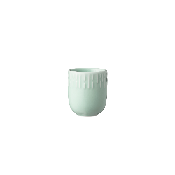 Confetti mini kop med relief Porcelæn 5 cl. Pistachio
