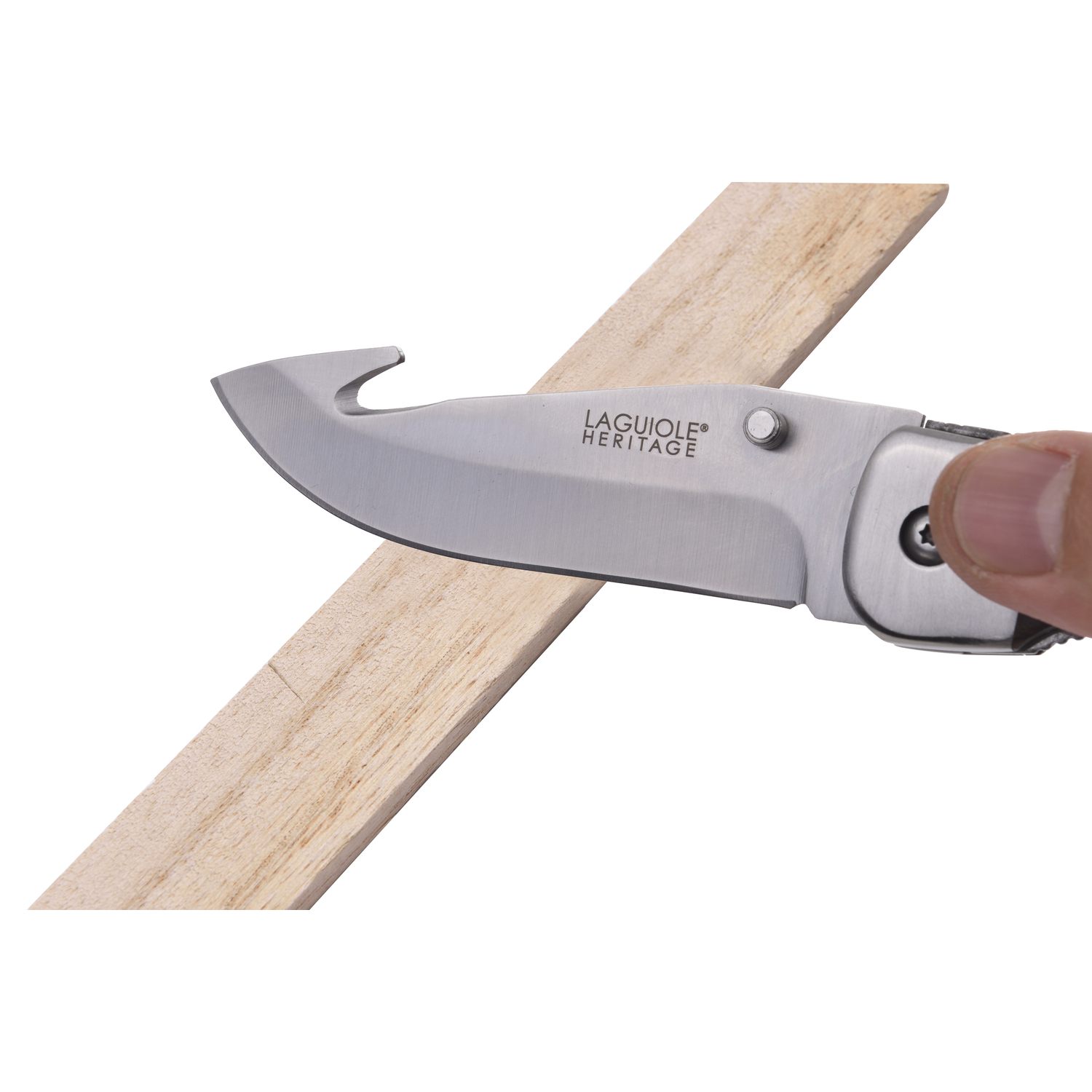 Laguiole Herit Foldbar Jagtkniv med taske