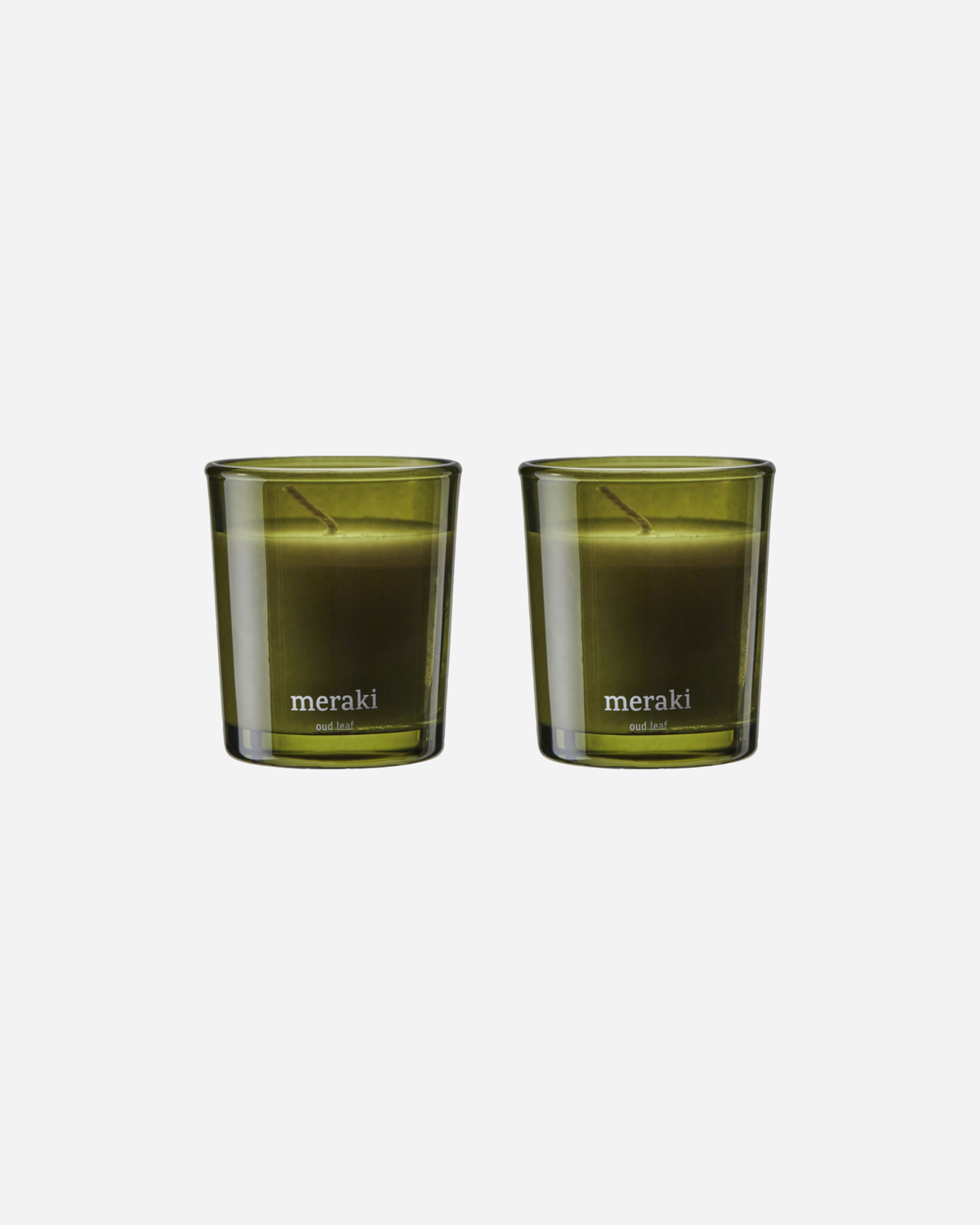 Meraki Duftlys, Oud leaf, Grøn