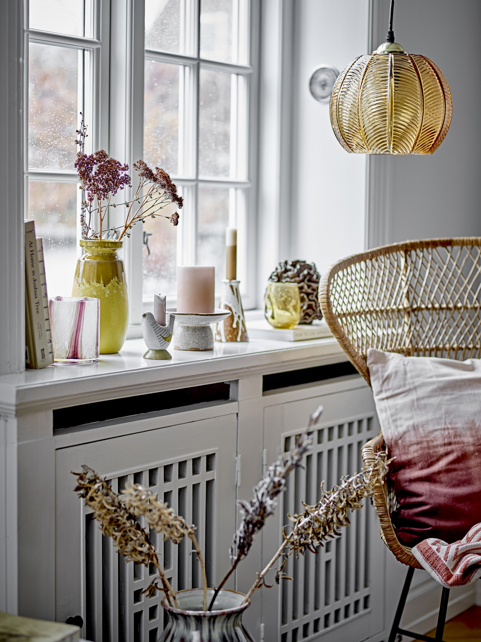 Adar Pendel, Brun, Glas, D22xH20 cm