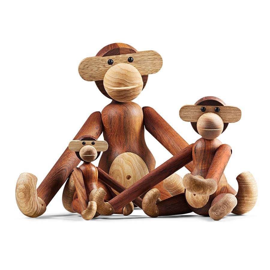 Kay Bojesen Abe, tea/limba, lille Kay Bojesen Abe, tea/limba, lille