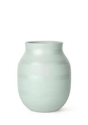 Kähler Omaggio Vase H20 cm creme/mint tone