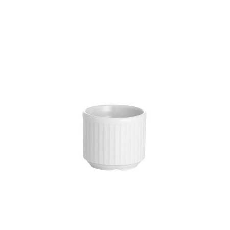 Pillivuyt Plissé Æggebæger Dia 4,8 x 4 cm 4 cl Hvid