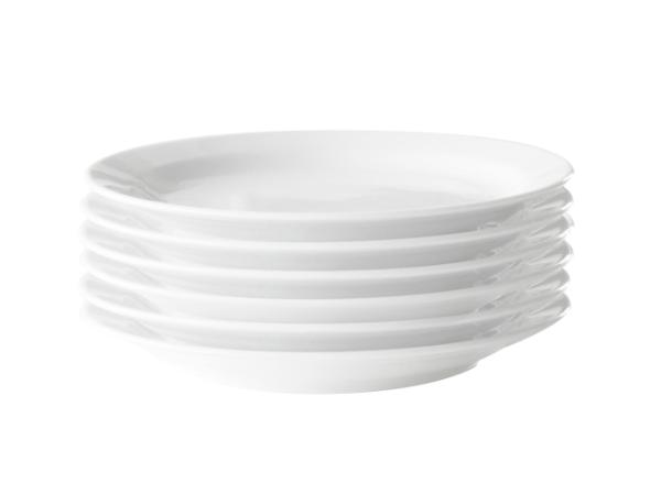 Pillivuyt Michelle Tallerken flad Dia 19 cm 6 stk. Hvid