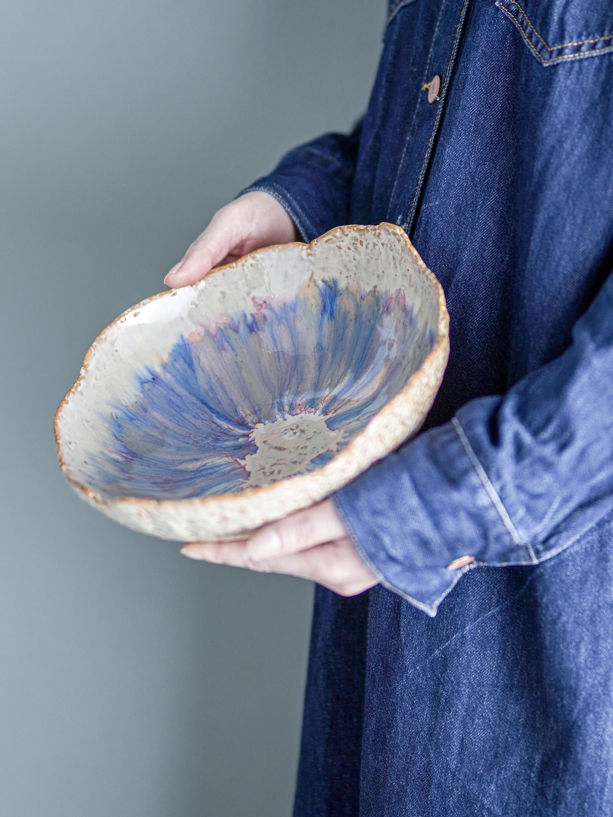 Amalia Skål, B24xH8 cm, Blå