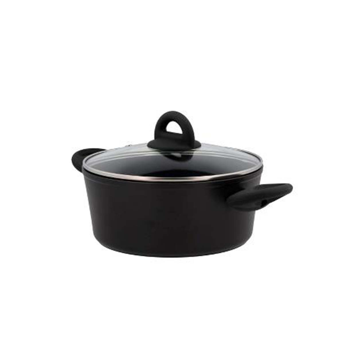 Funktion Gryde med glaslåg Dia 22 x 9,5 cm 2,5 liter Sort