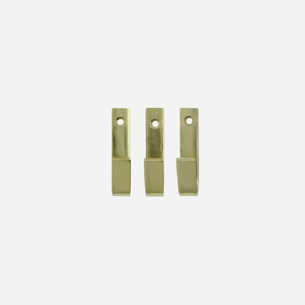 Knage, Bath, 7 cm, guld, 3 stk