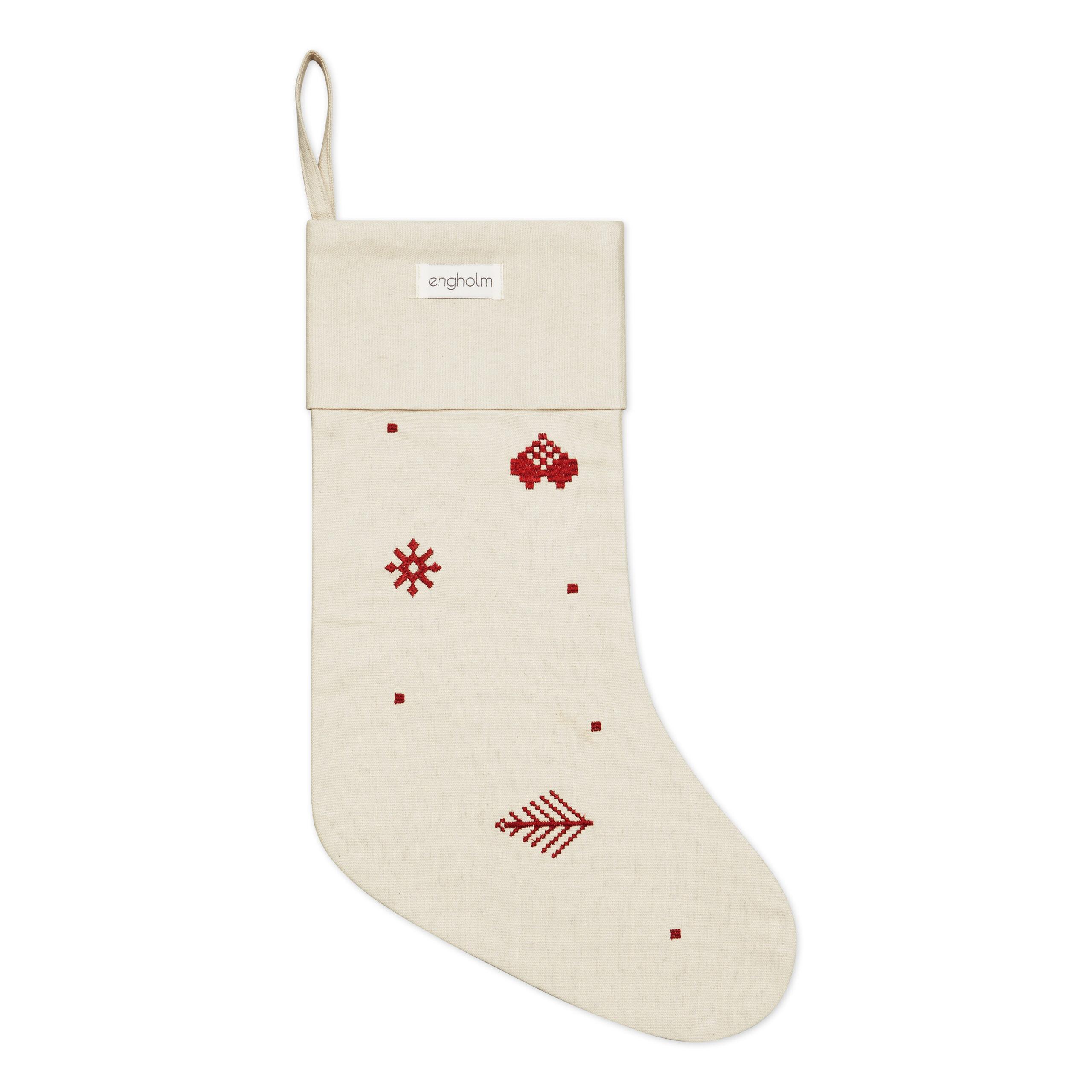 Broderet Julesok, Julia, Rød