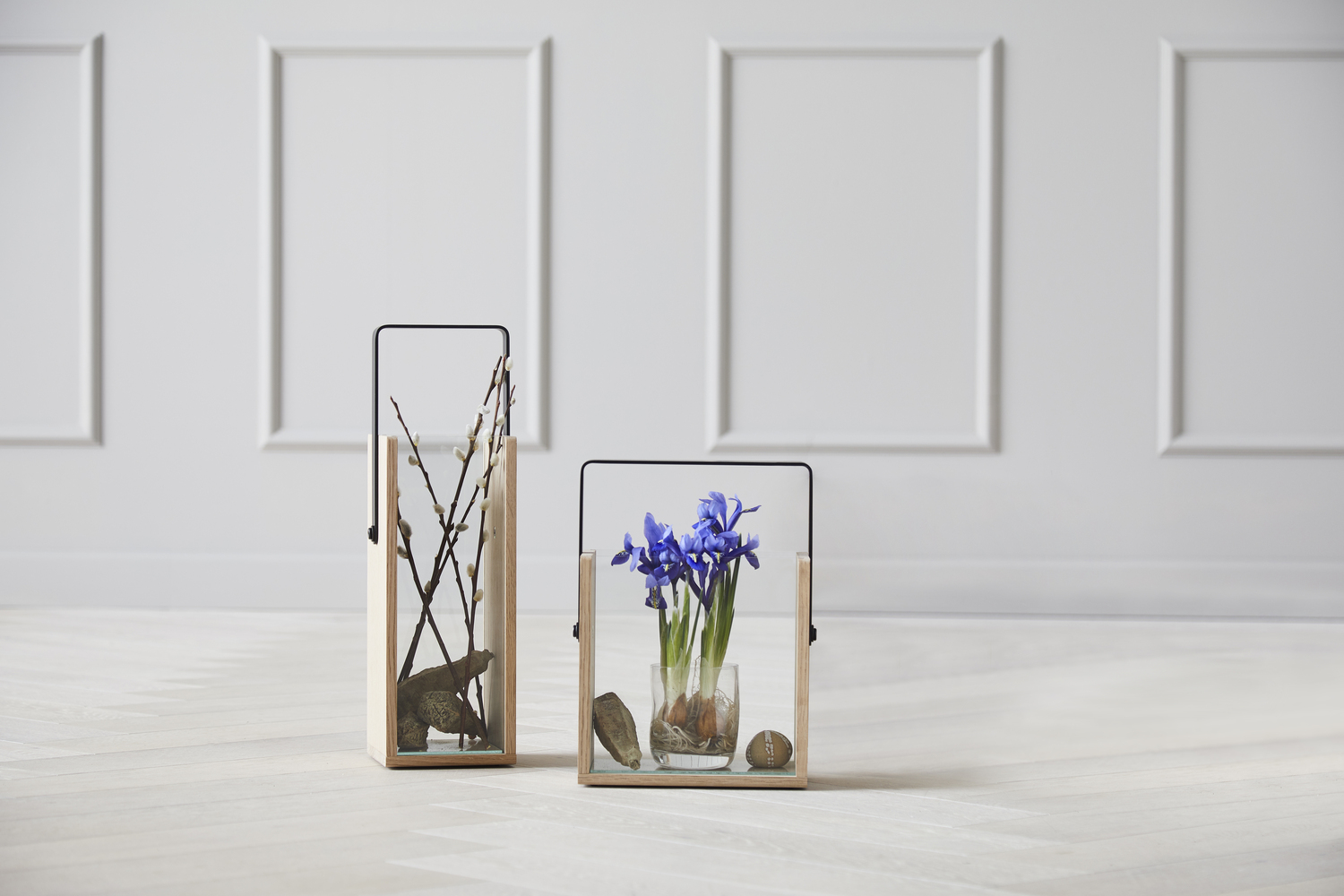 Square Lanterne - Small , L20xB12xH28 cm - Eg/Glas