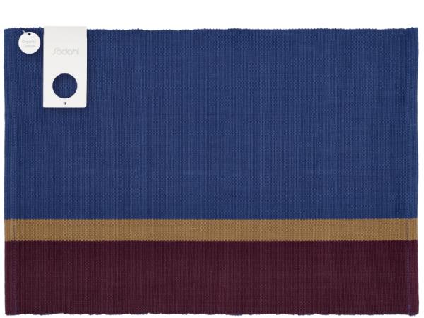 Södahl organic Impression Dækkeserviet 33 x 48 cm Royal Blue