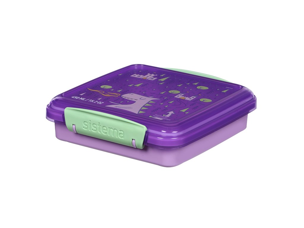 Sistema Sandwich Box 450ml, Kids, Lilla
