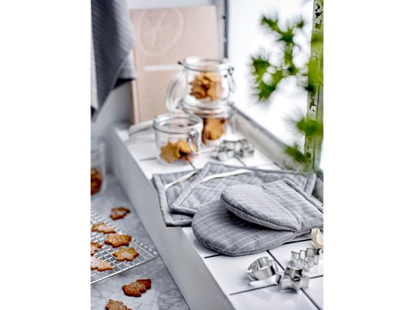 Södahl organic Line Grydelapper 20 x 20 cm 2 stk. Stone Grey