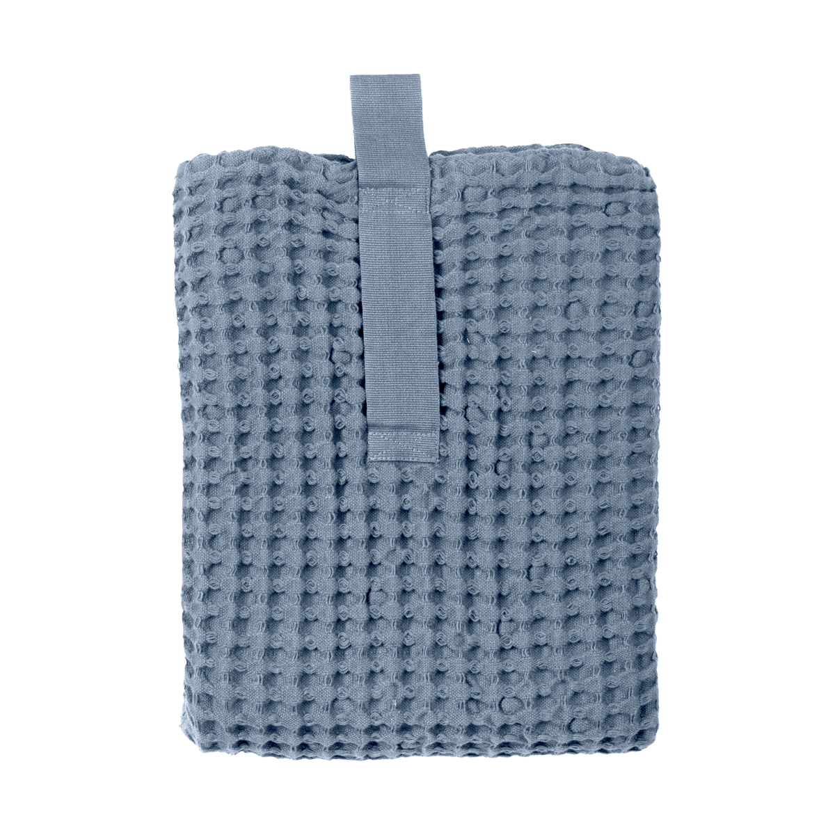 Big Waffle Bademåtte 80 x 55 cm, Grey blue