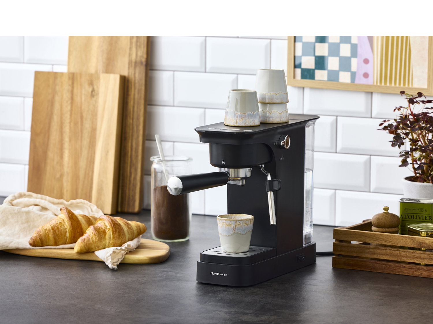 Espressomaskine 1400 watt 40,9 x 12 x 27,2 cm