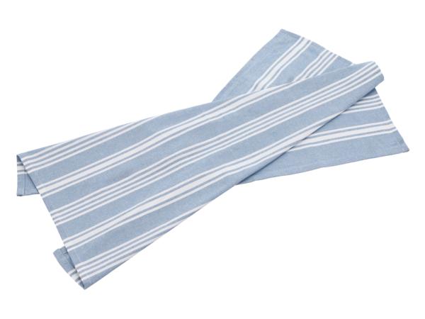 Bastian Tekstiler Eco Stripe Viskestykke recycle 70 x 50 cm Dream blue*