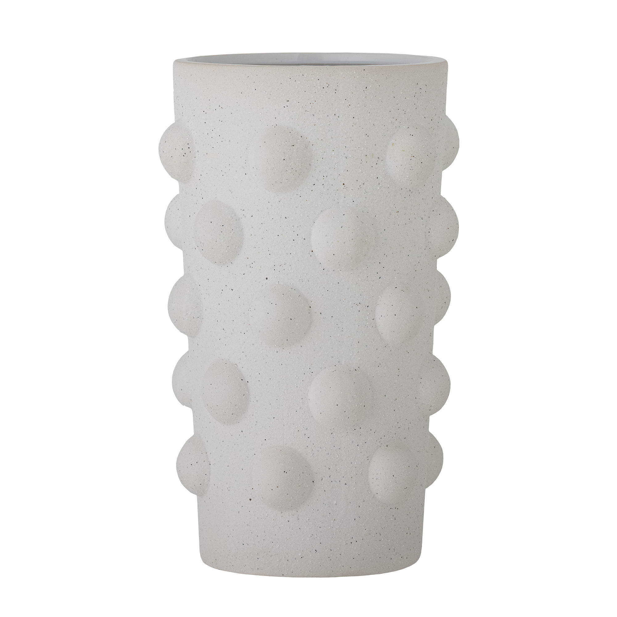 Artan Vase, Hvid, Stentøj, D16xH24,5 cm