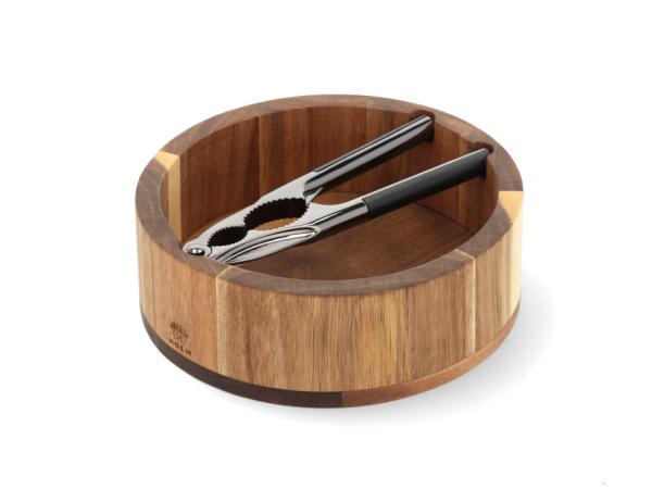 Nøddeknækkersæt Rund Akacietræ HOLM