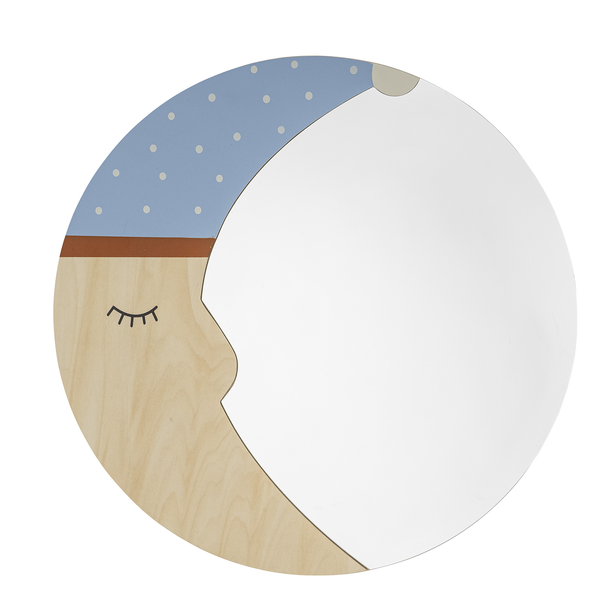 Moony Vægspejl, Multifarvet, Finér, D40xH1 cm