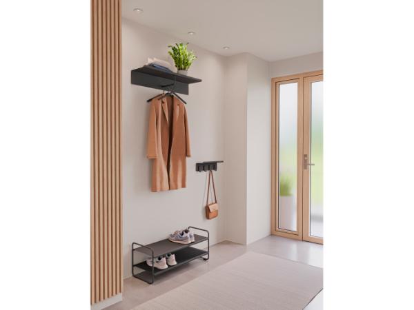 Hattehylde A-Coat Rack 80 x 21,5 x 14,8 cm Black