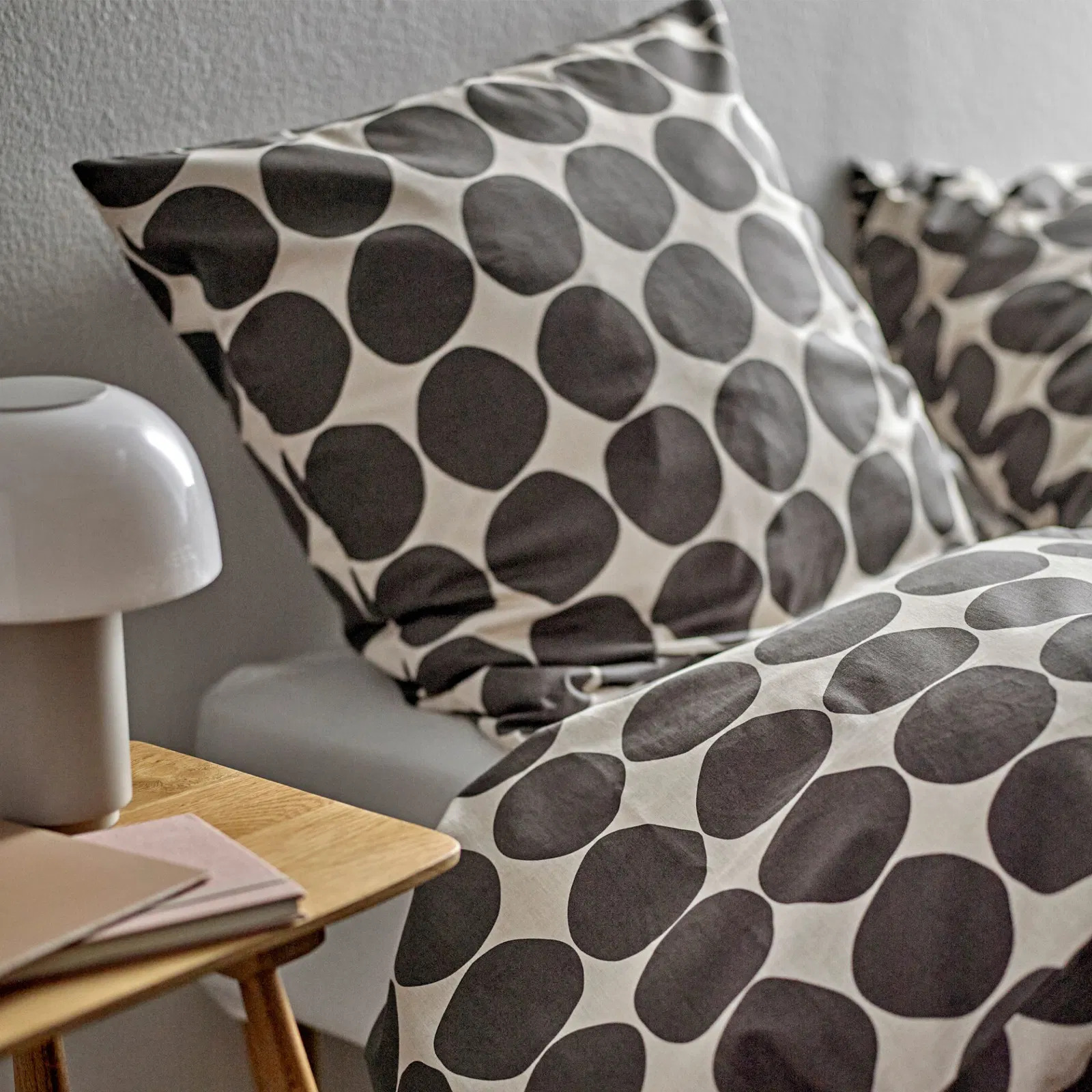 Södahl Sengesæt 140x200 cm Bubbles, Ash/Grey*