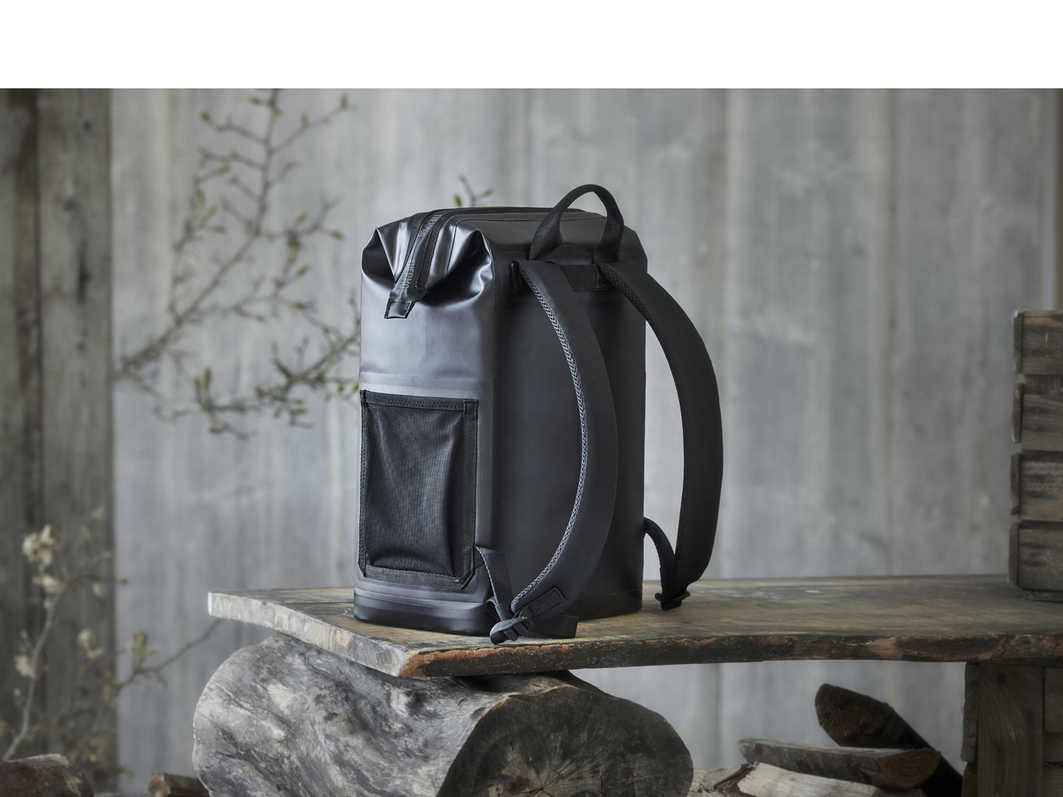 Kølerygsæk 17 x 29 x 38 cm Sort