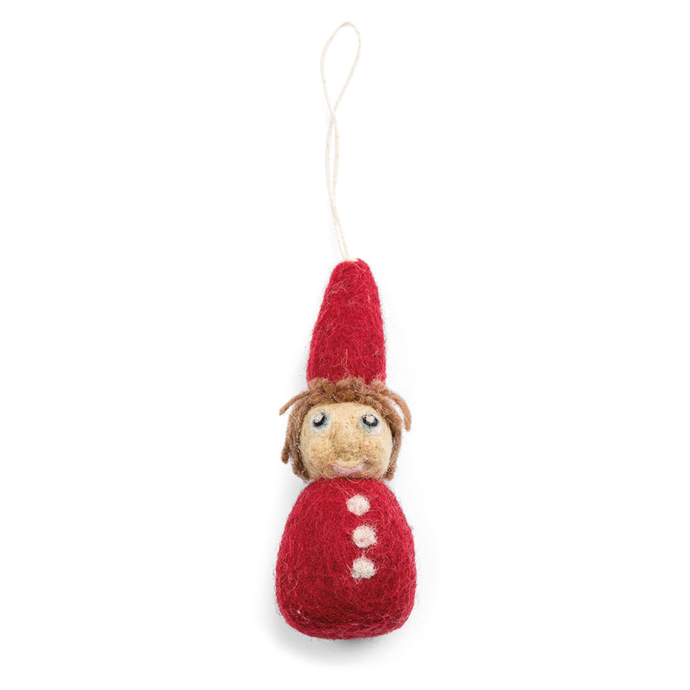 Pixie Ornament Red, Ralph
