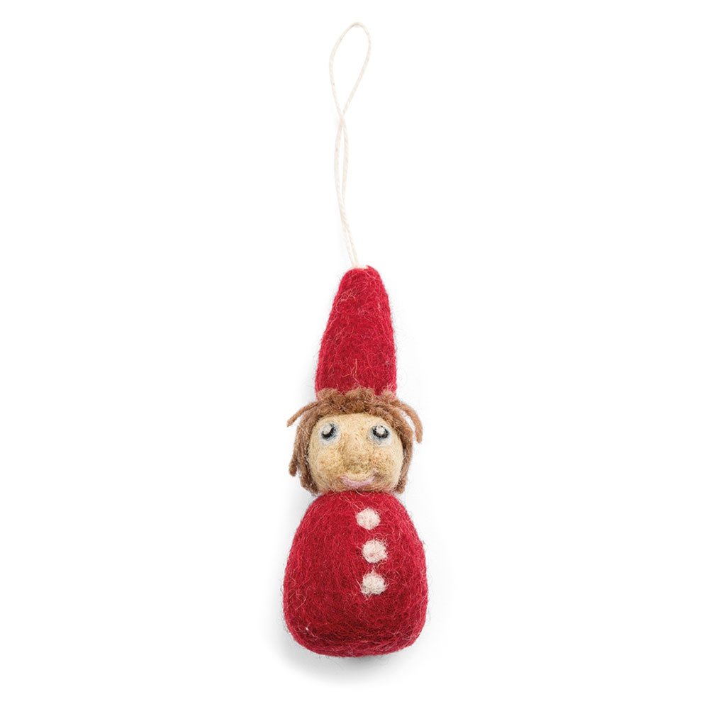 Pixie Ornament Red, Ralph Pixie Ornament Red, Ralph