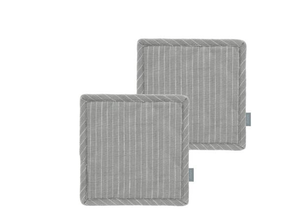 Södahl organic Line Grydelapper 20 x 20 cm 2 stk. Stone Grey