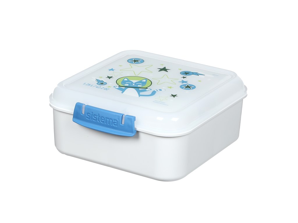 Sistema Bento Cube 1,25L, Lunch Kids, Hvid