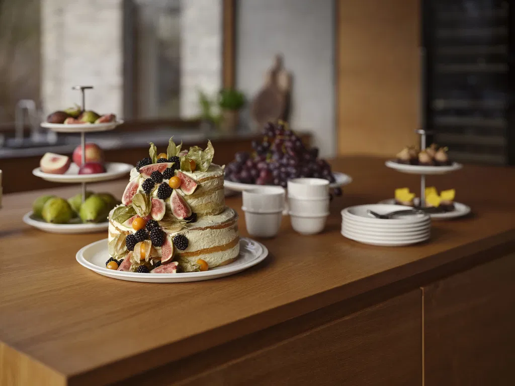 Zone Serveringsopsats, to etager Eau 20 cm Offwhite Porcelæn Zone Serveringsopsats, to etager Eau 20 cm Offwhite Porcelæn