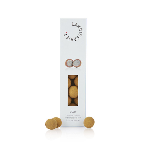 Oslo – Karamel med chokolade og lakrids – 170g