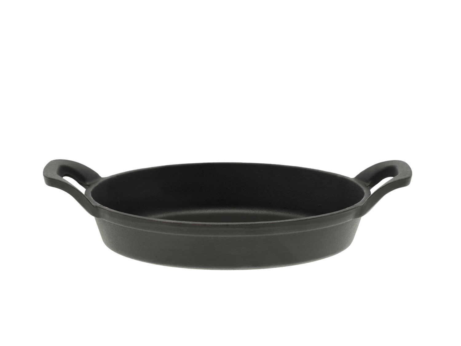 Pillivuyt Gourmet Garonne Pande med 2 greb oval Mini 0,75 liter Sort