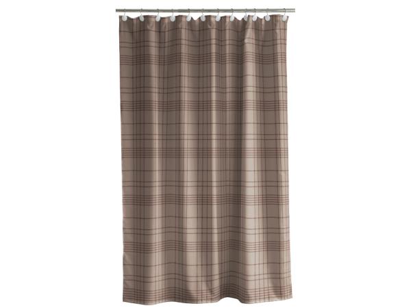 Södahl Tartan Badeforhæng 180 x 200 cm Taupe* Södahl Tartan Badeforhæng 180 x 200 cm Taupe*