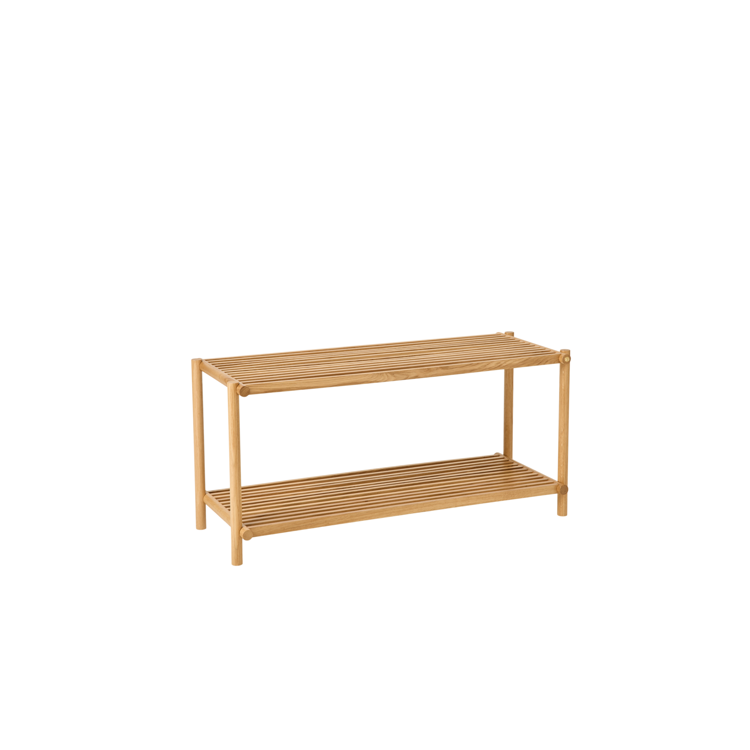 Column Skohylde - Klar Mat Lak, L83xD34xH41,5 cm - Eg - Klar Mat Lak