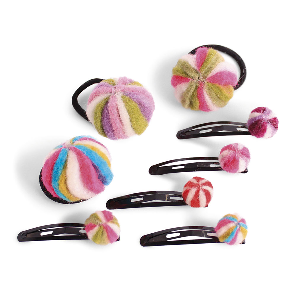 Hairclip, candy, 6 colors