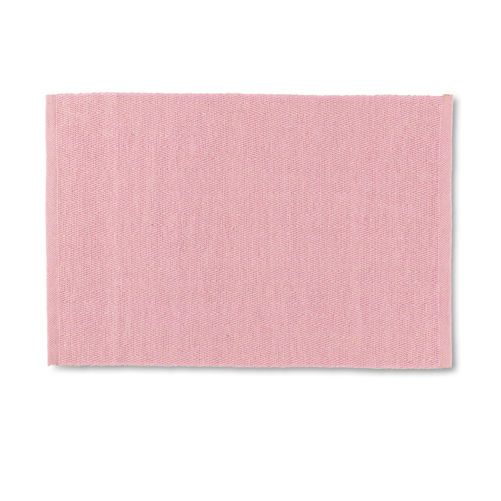 Herringbone Dækkeserviet, 43x30 cm, rosa