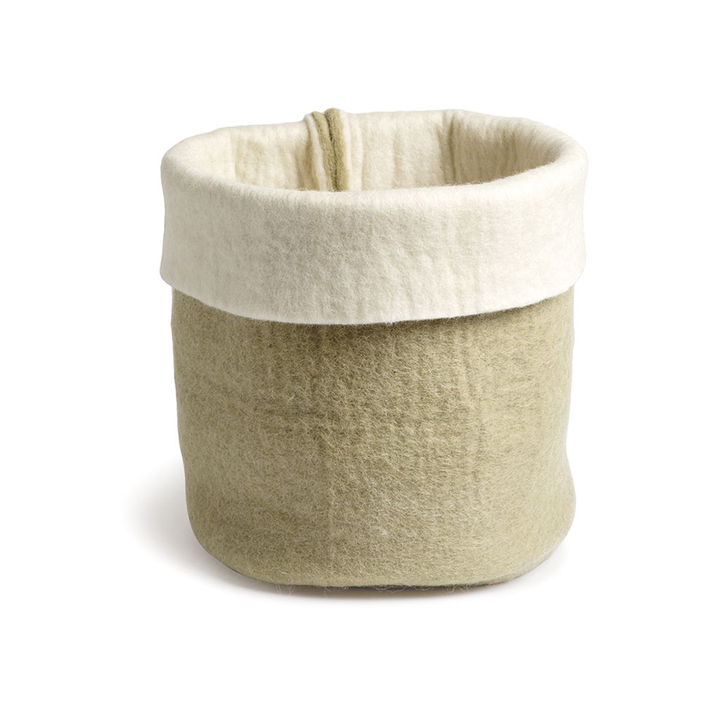 Basket, Dusty Green Basket, Dusty Green