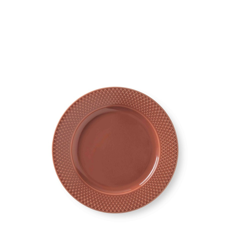 Rhombe Frokosttallerken, 23 cm, terracotta