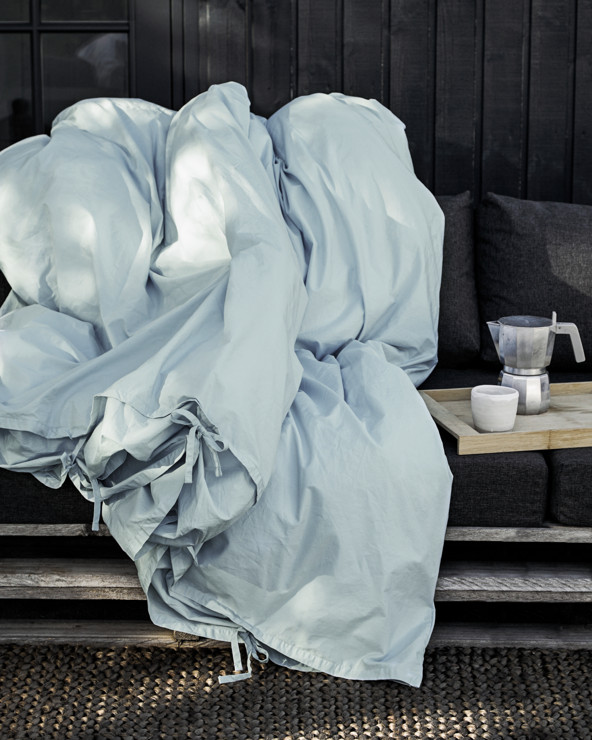 Dobbelt sengesæt, Ingrid, 200 x 220 cm (NO), Sky