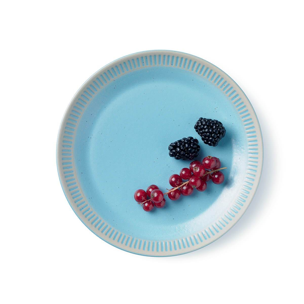 Knabstrup Colorit, tallerken, turkis, Ø19 cm Knabstrup Colorit, tallerken, turkis, Ø19 cm